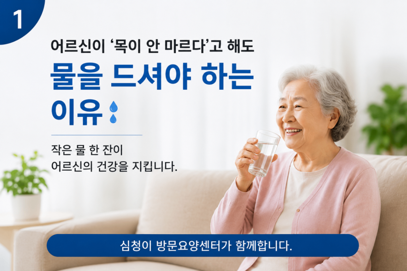 박달동 방문요양 어르신이 여름철 건강관리 방법